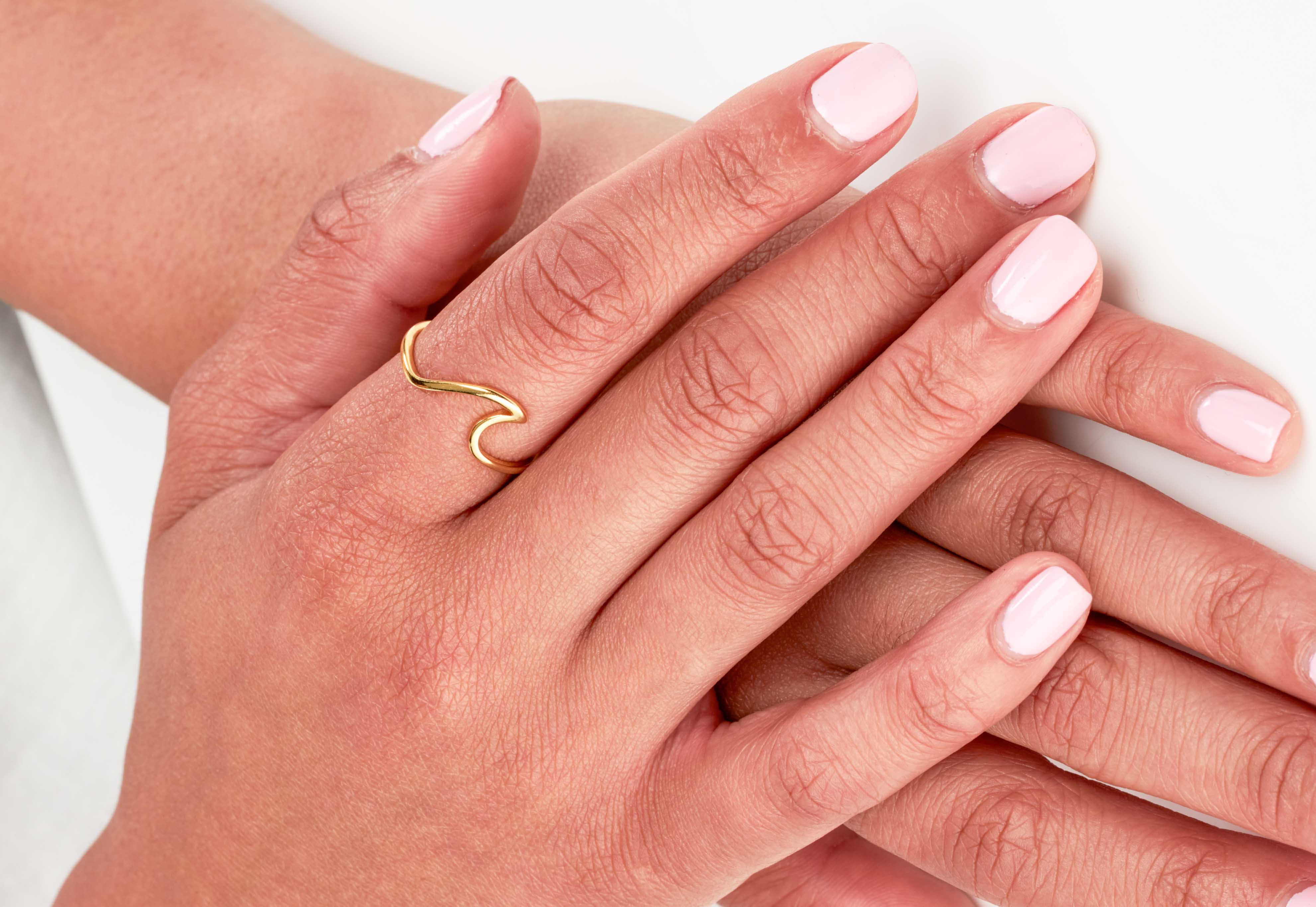 Ocean Wave Ring - 18k Gold plated stainless steel - Ocean Wave Jewelry