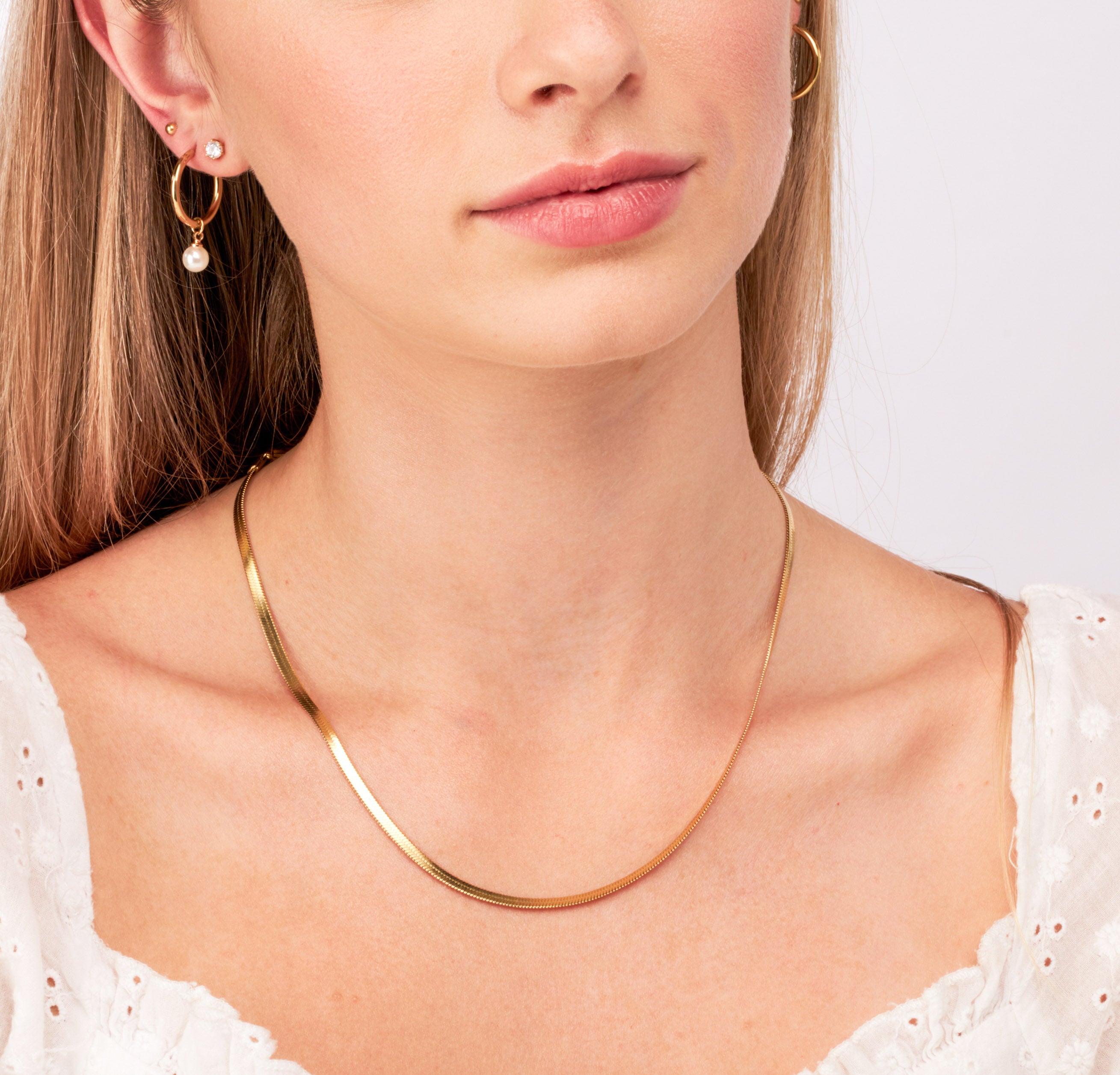 Claire Studs Zirconia - 18k Gold/Silver Earrings - Ocean Wave Jewelry