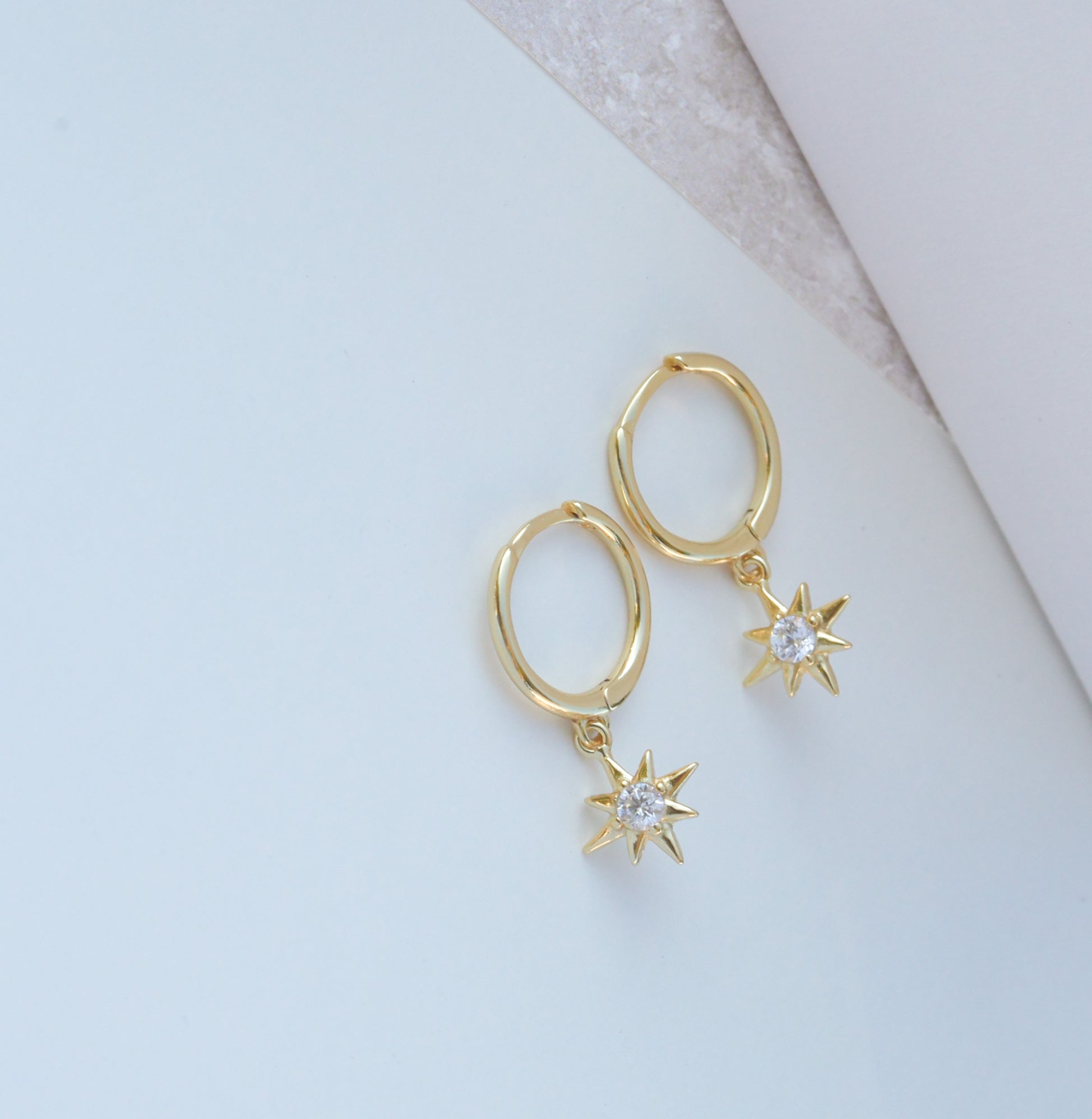 Isabella - Drop Huggers 18k Gold