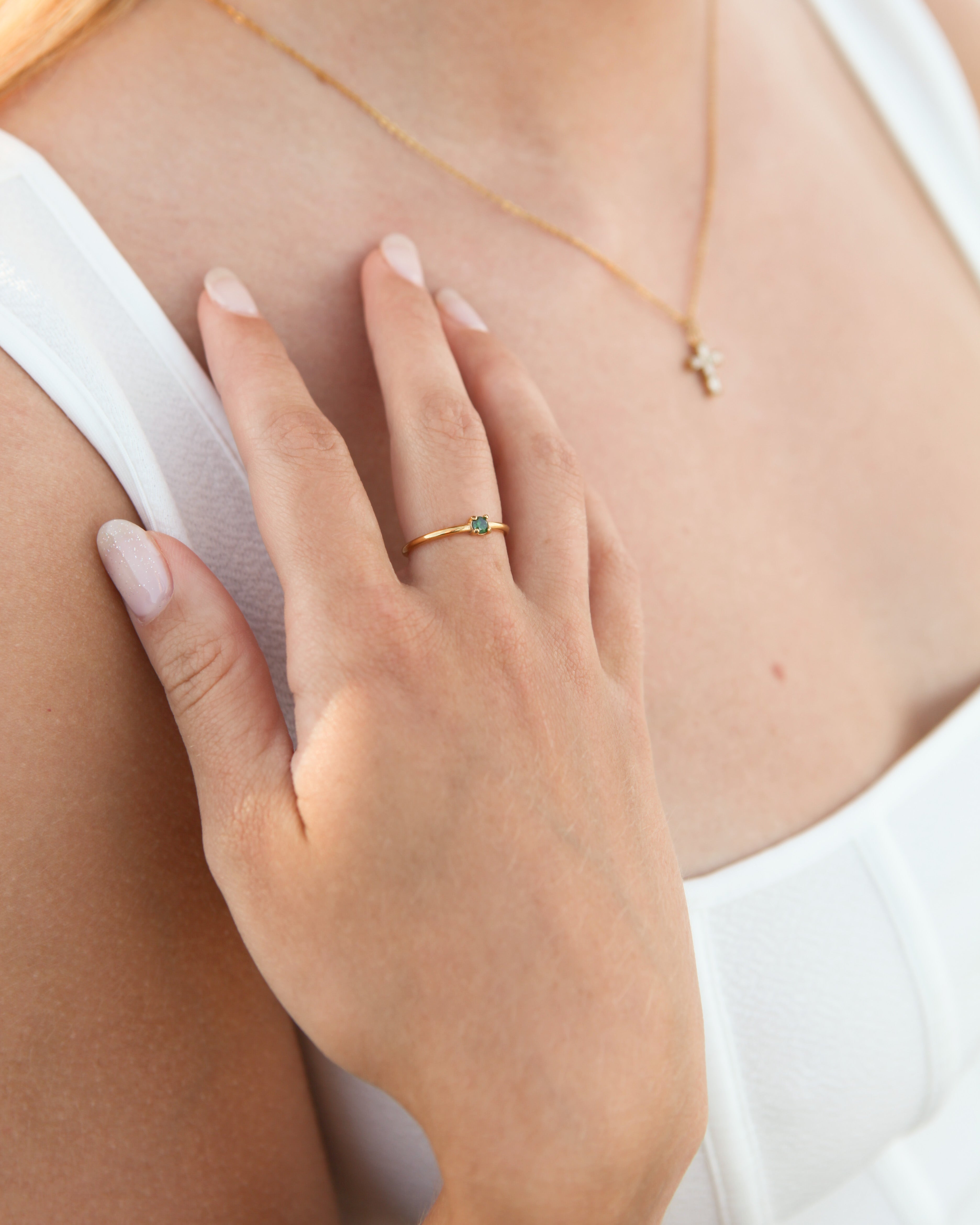 Dawson - Green 18k Gold Ring