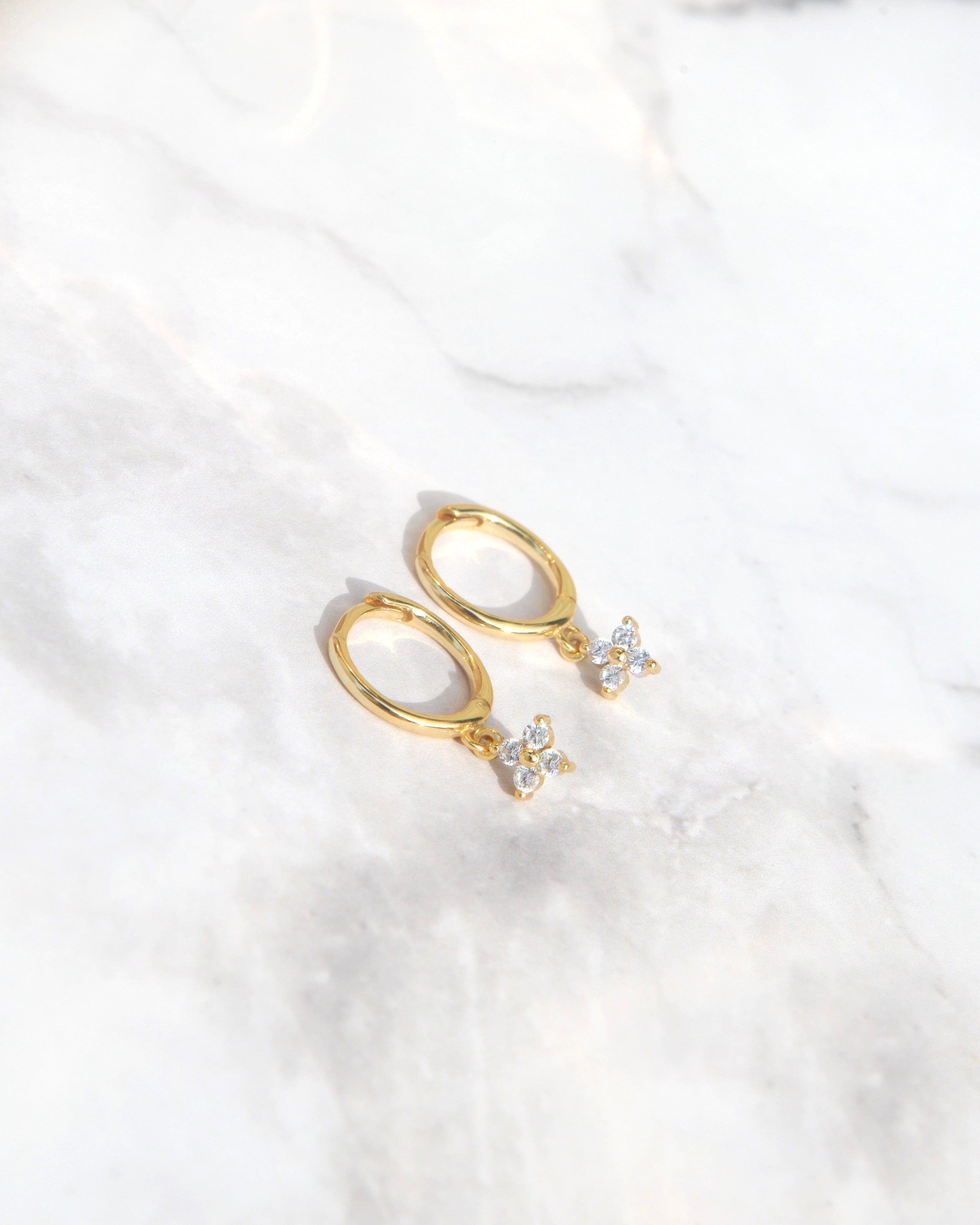 Ivy - Drop Huggers 18k Gold / Silver