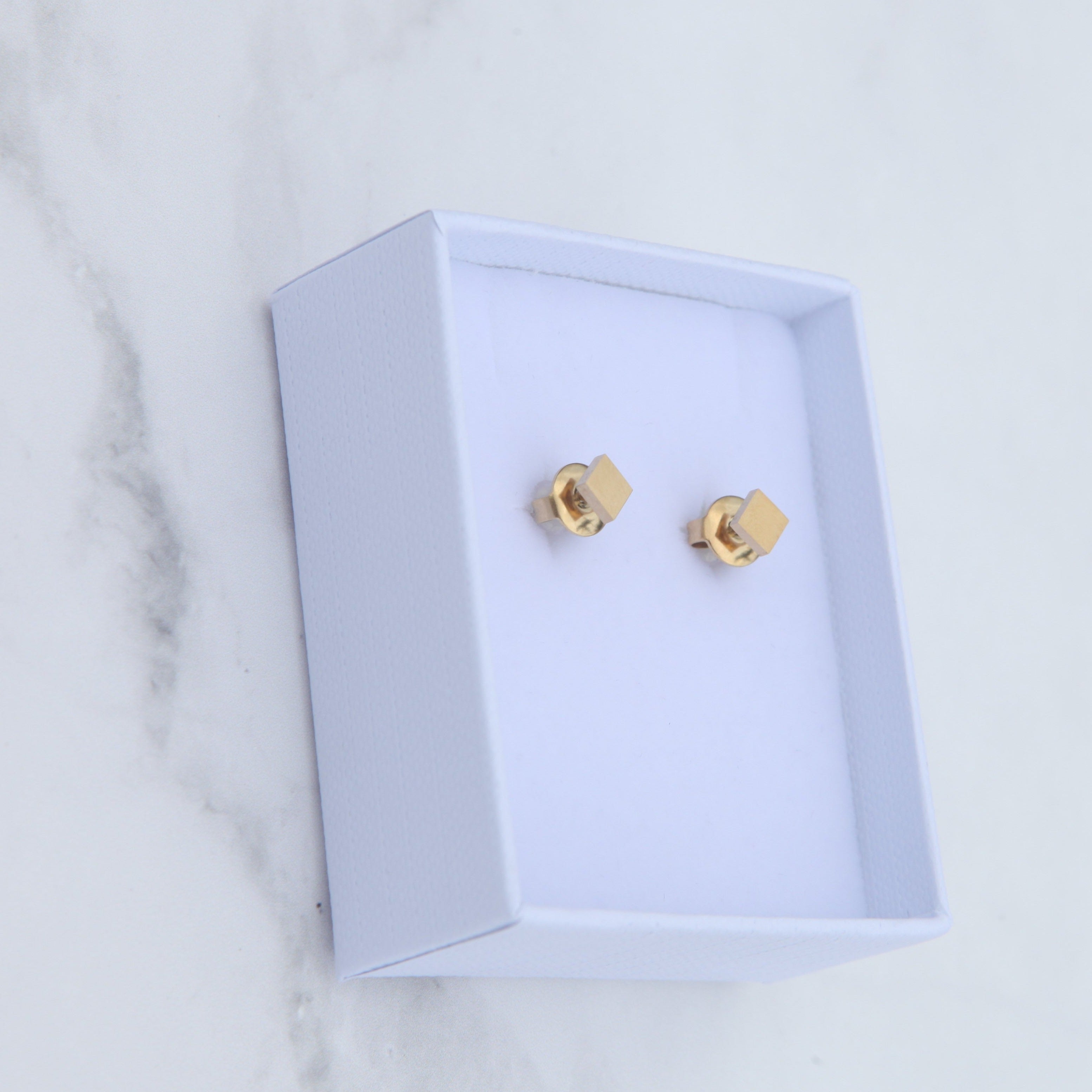 Basic Studs - 18k Gold/Silver Earrings - Ocean Wave Jewelry