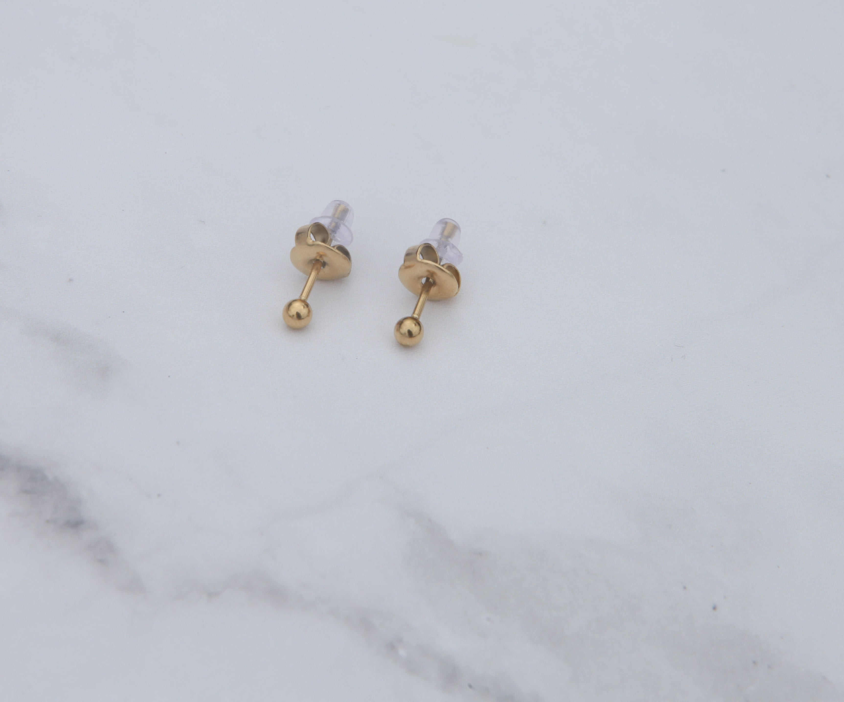 Round Studs - 18k Gold/Silver - Ocean Wave Jewelry