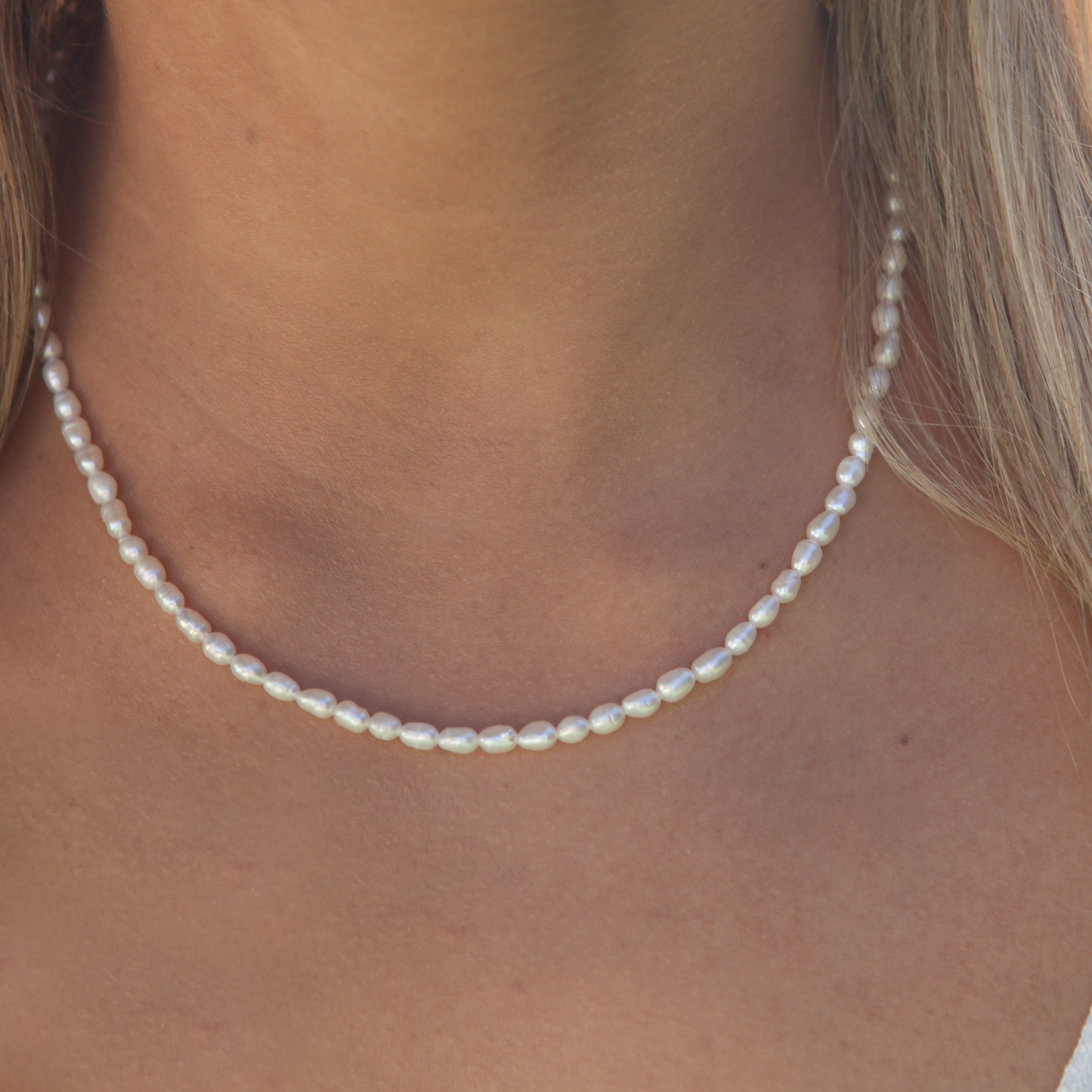 Freshwater Pearl Necklace 18k Gold