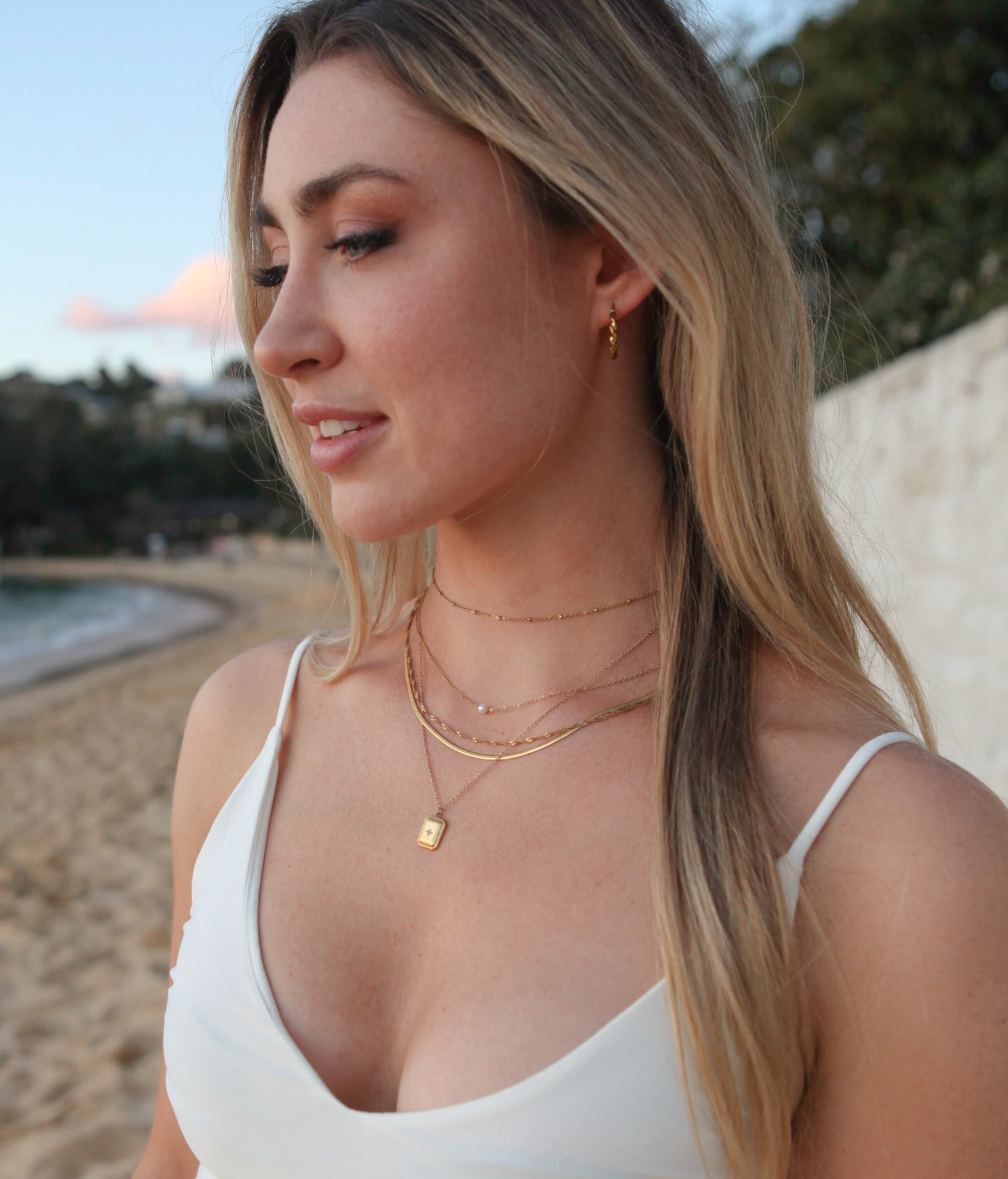 Faith - 20mm Twisted Hoops - 18k Gold