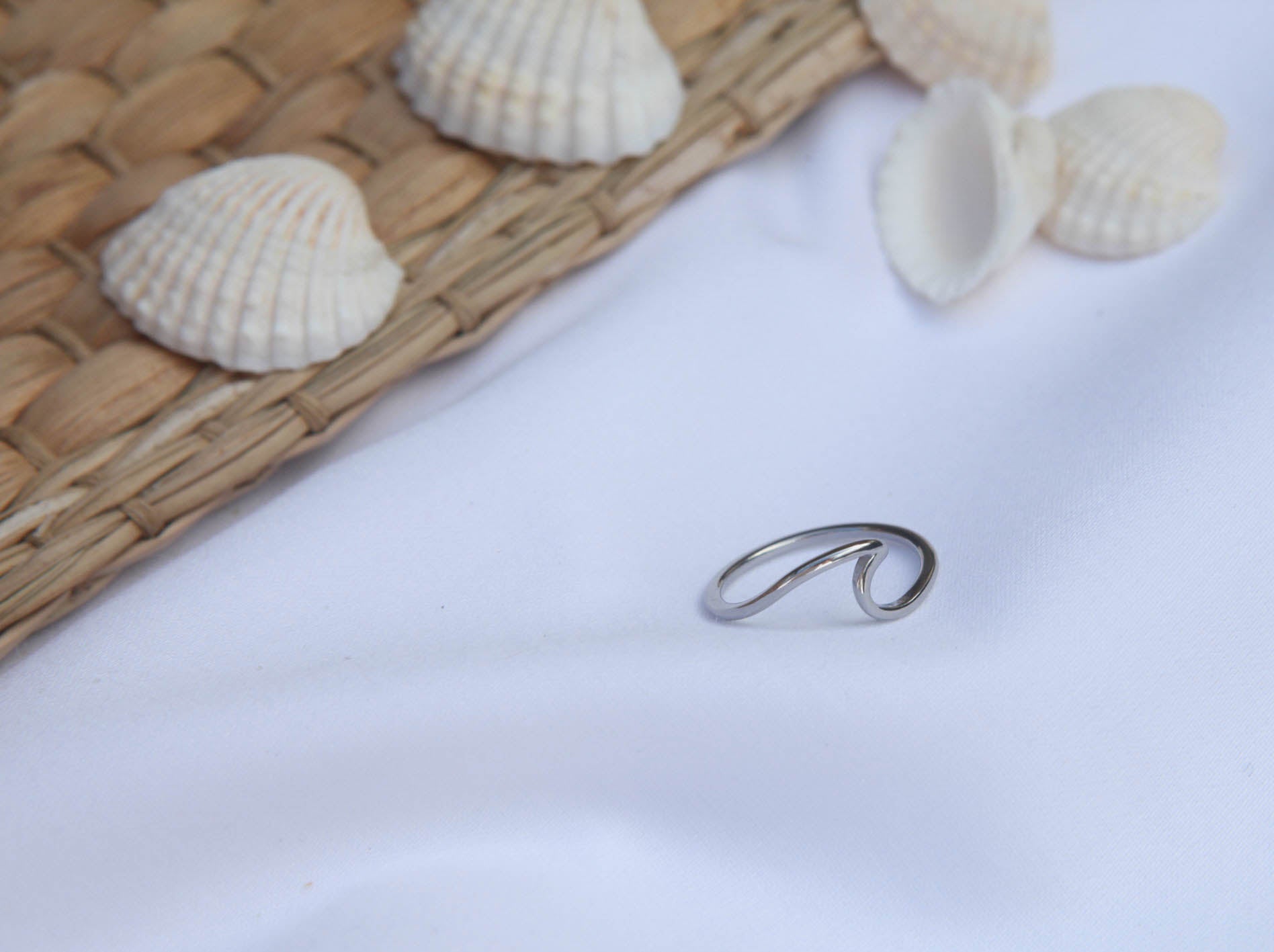 Ocean Wave Ring - 18k Gold plated stainless steel - Ocean Wave Jewelry