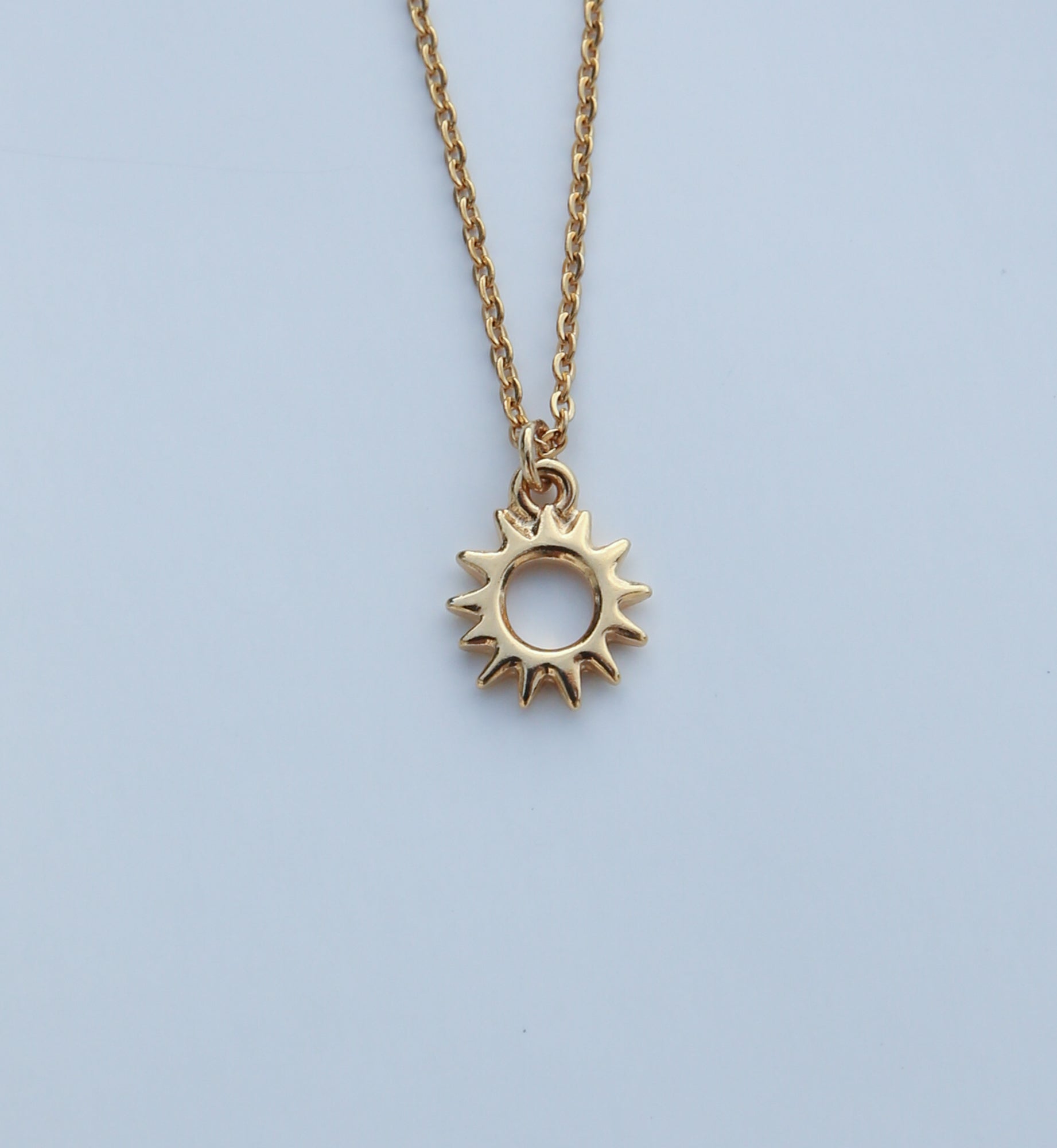 Sunshine - 18k Gold Necklace - Ocean Wave Jewelry