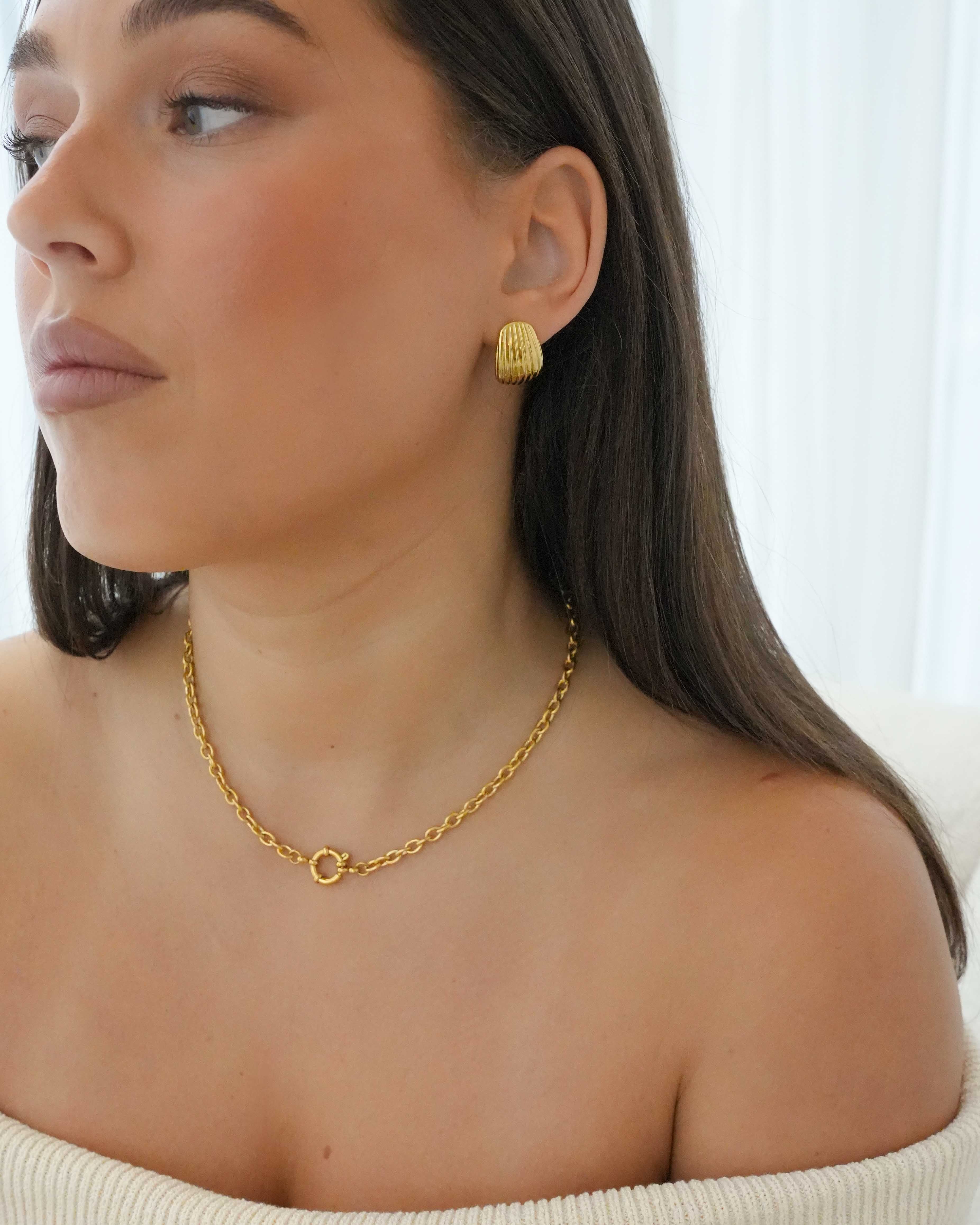 Cove - 18k Gold Shell Earrings