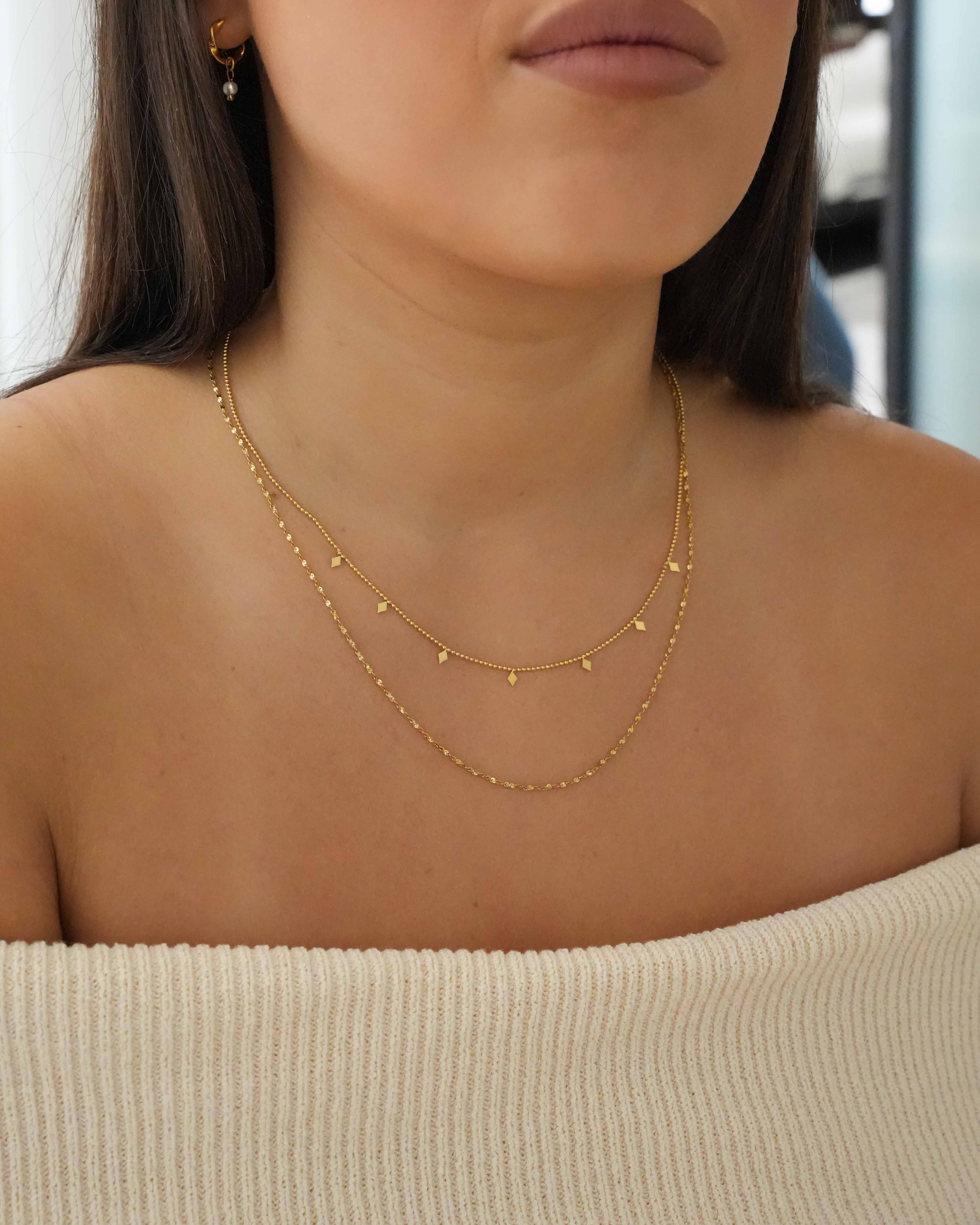 Magnolia - 18k Gold Layered Necklace