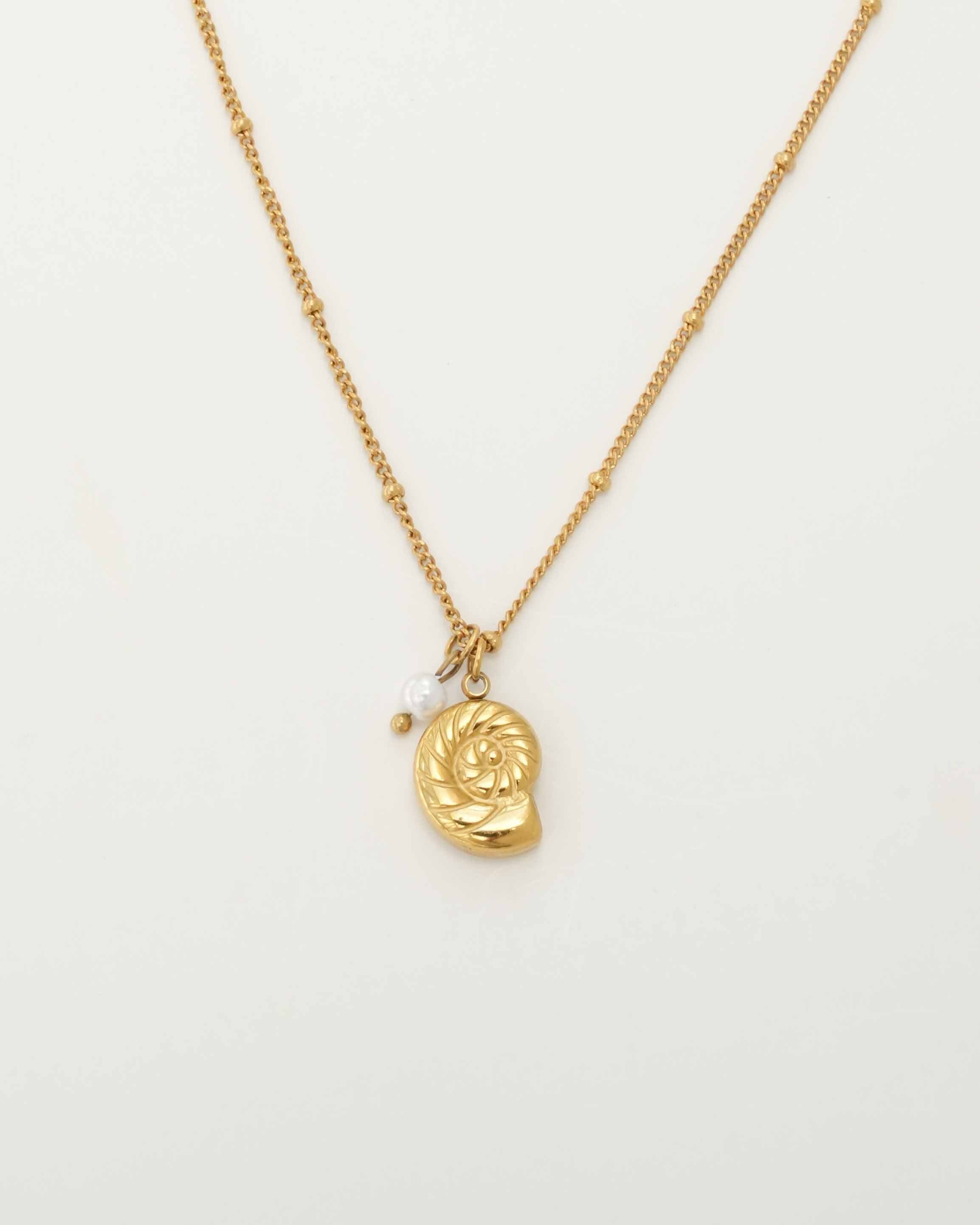 Baroque - Conch 18k Gold Necklace