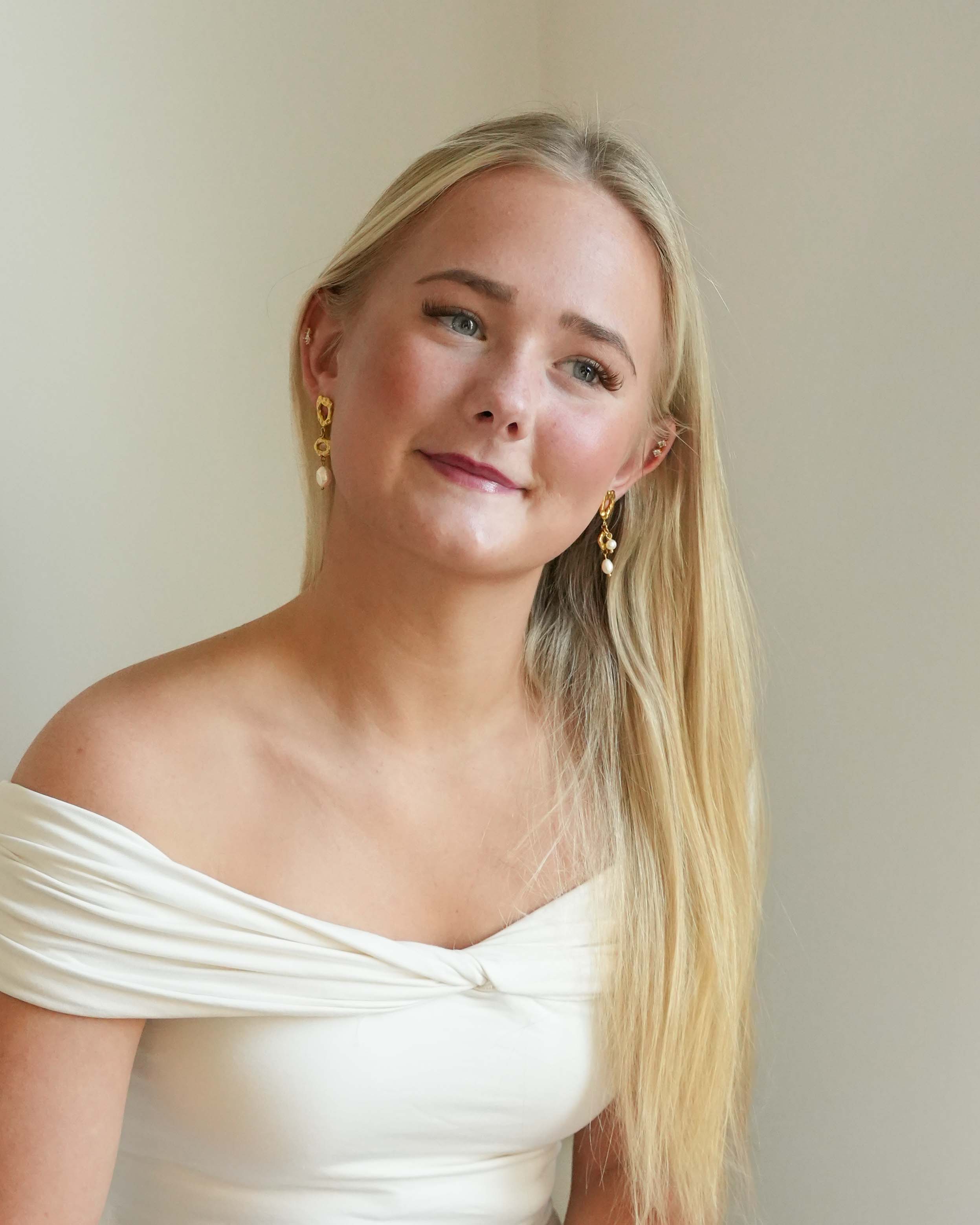 Everlace - 18k Gold Pearl Earrings