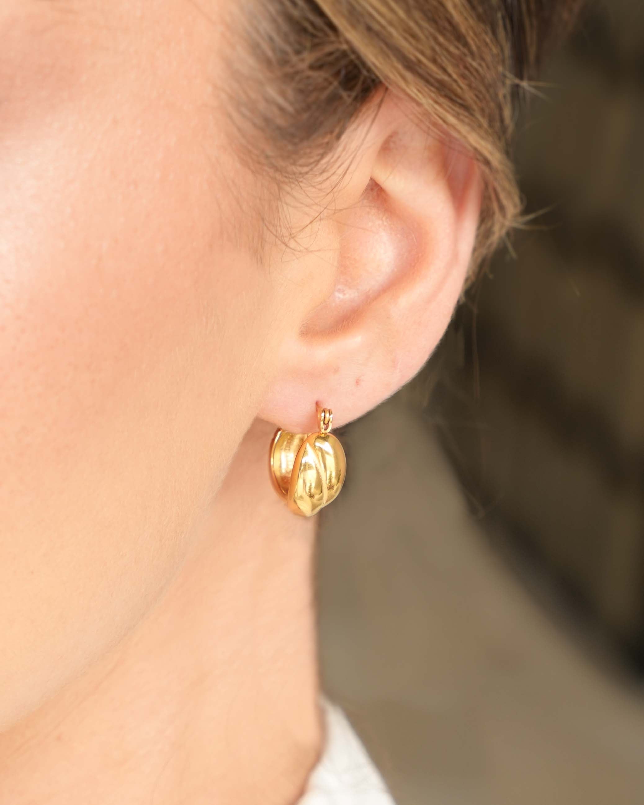Jadore - 18k Gold Hoop Earrings