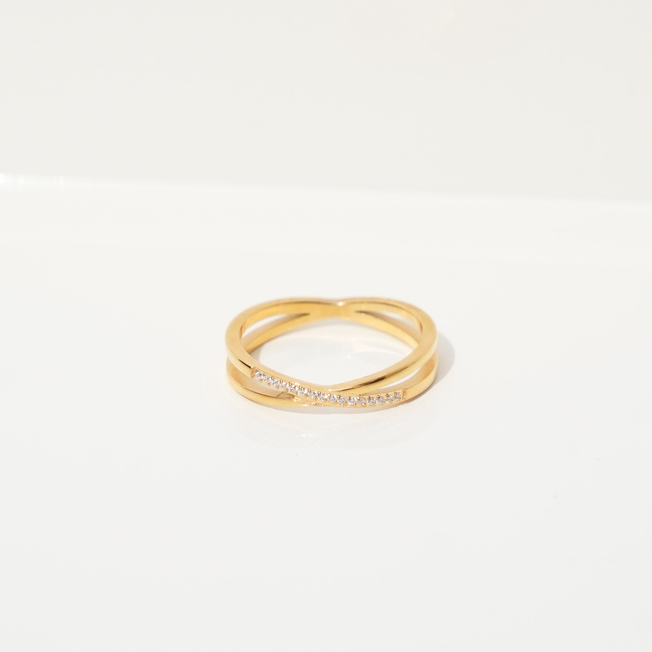Jasper - 18k Gold Twist Ring