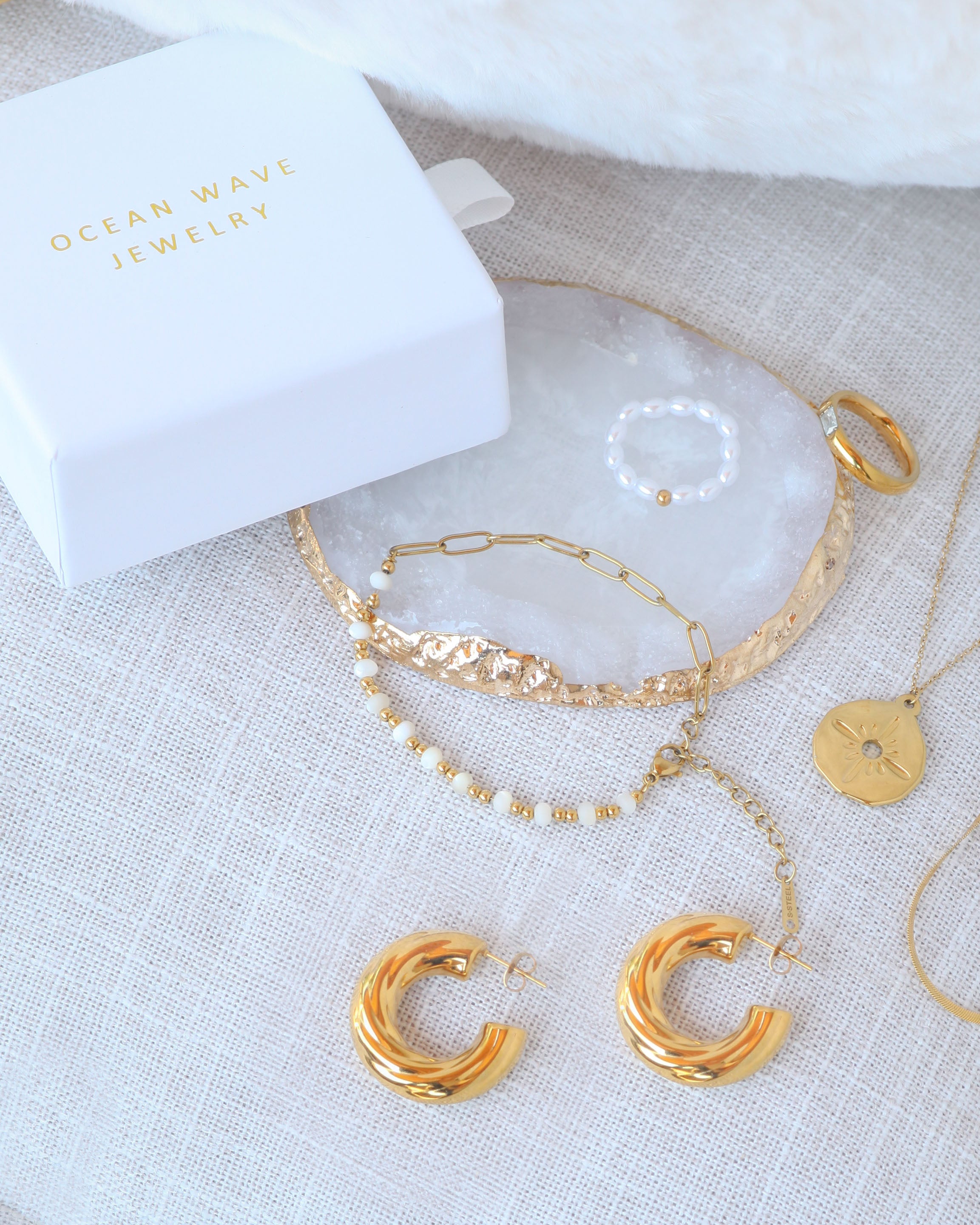 Amaya Pearl - 18k Gold Chain Bracelet