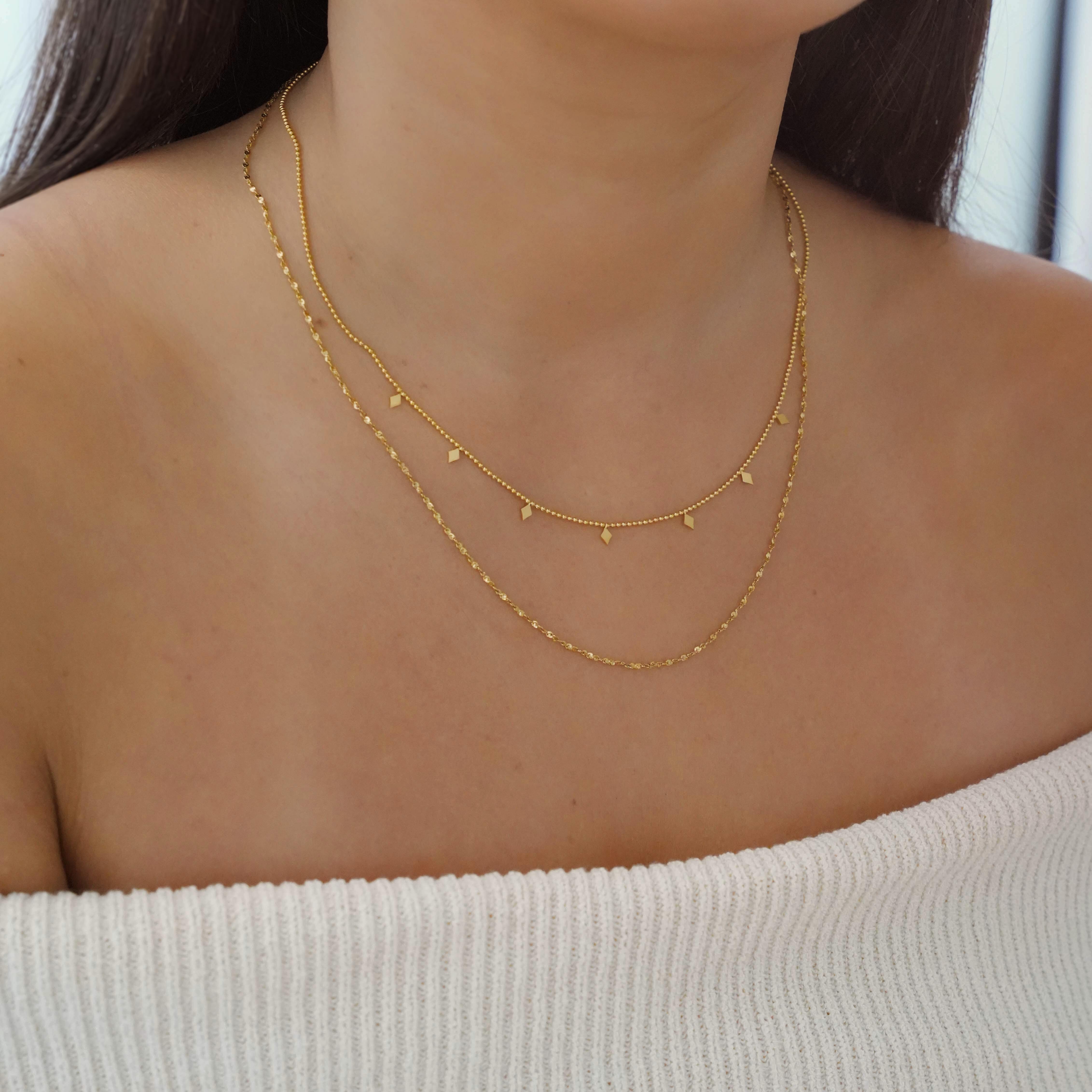 Magnolia - 18k Gold Layered Necklace