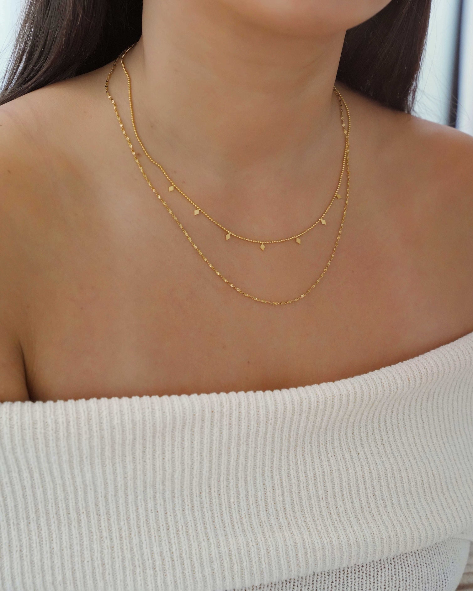 Magnolia - 18k Gold Layered Necklace