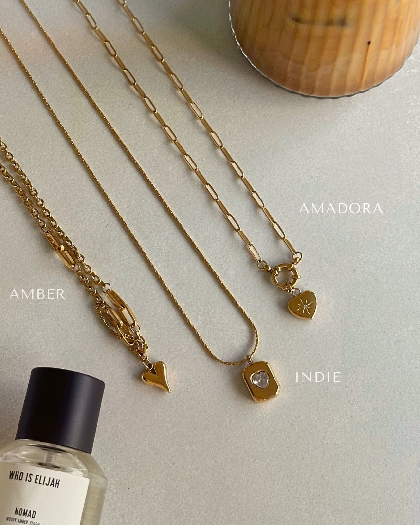 Indie - 18k Gold Heart Necklace