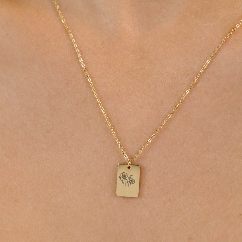 Summer - 18k Gold Pendant Necklace - Ocean Wave Jewelry