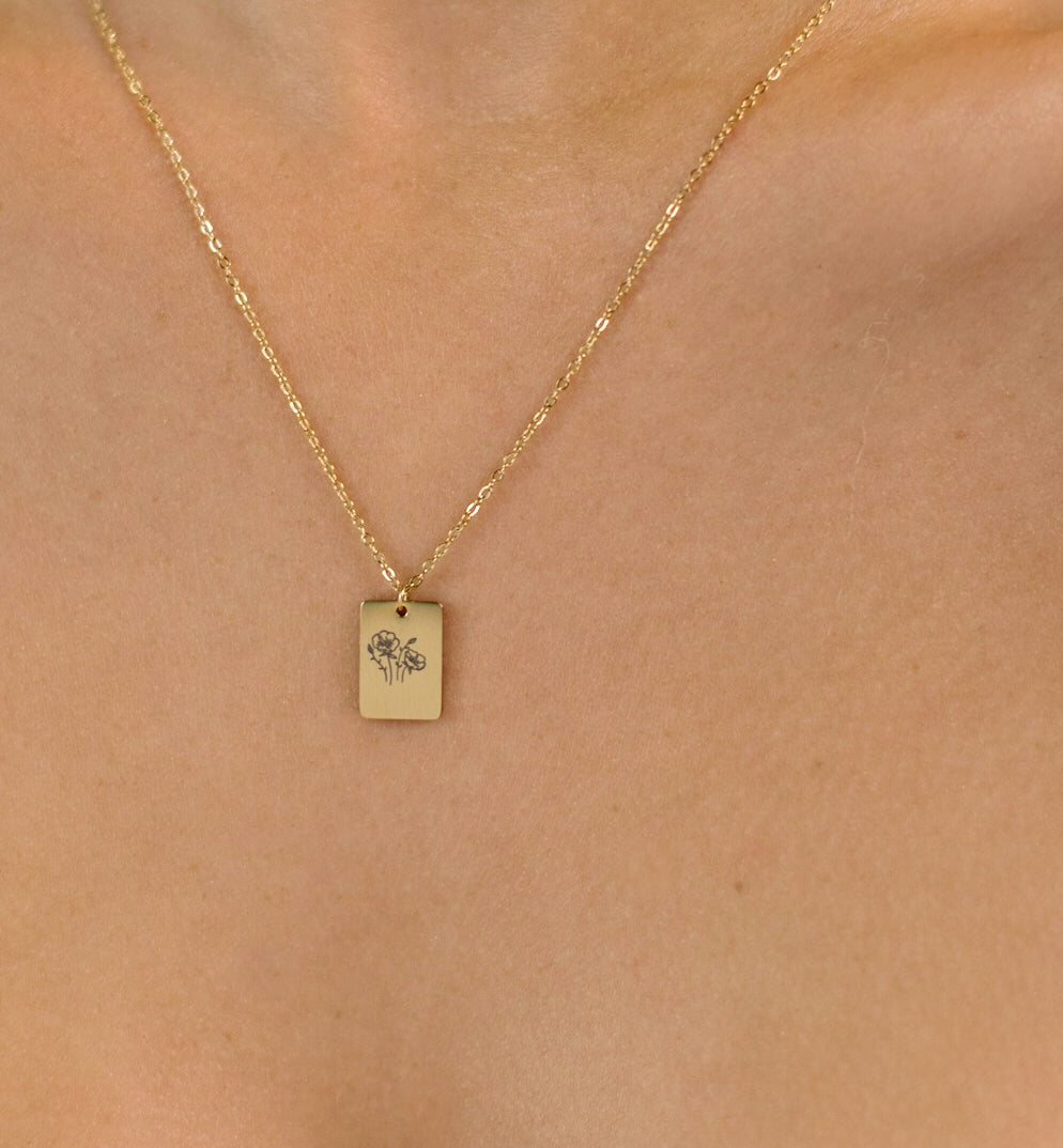 Summer - 18k Gold Pendant Necklace - Ocean Wave Jewelry