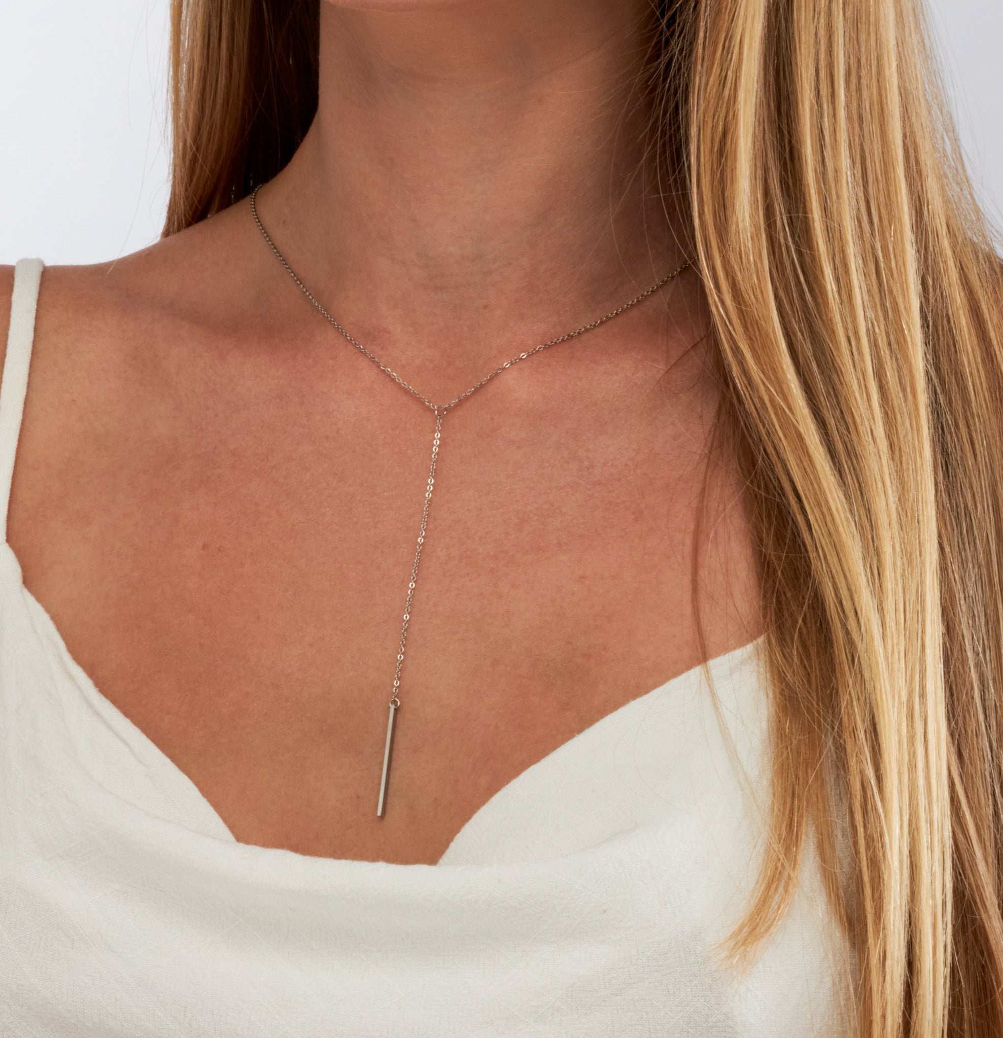 Cali - 18k Gold Drop Necklace - Ocean Wave Jewelry