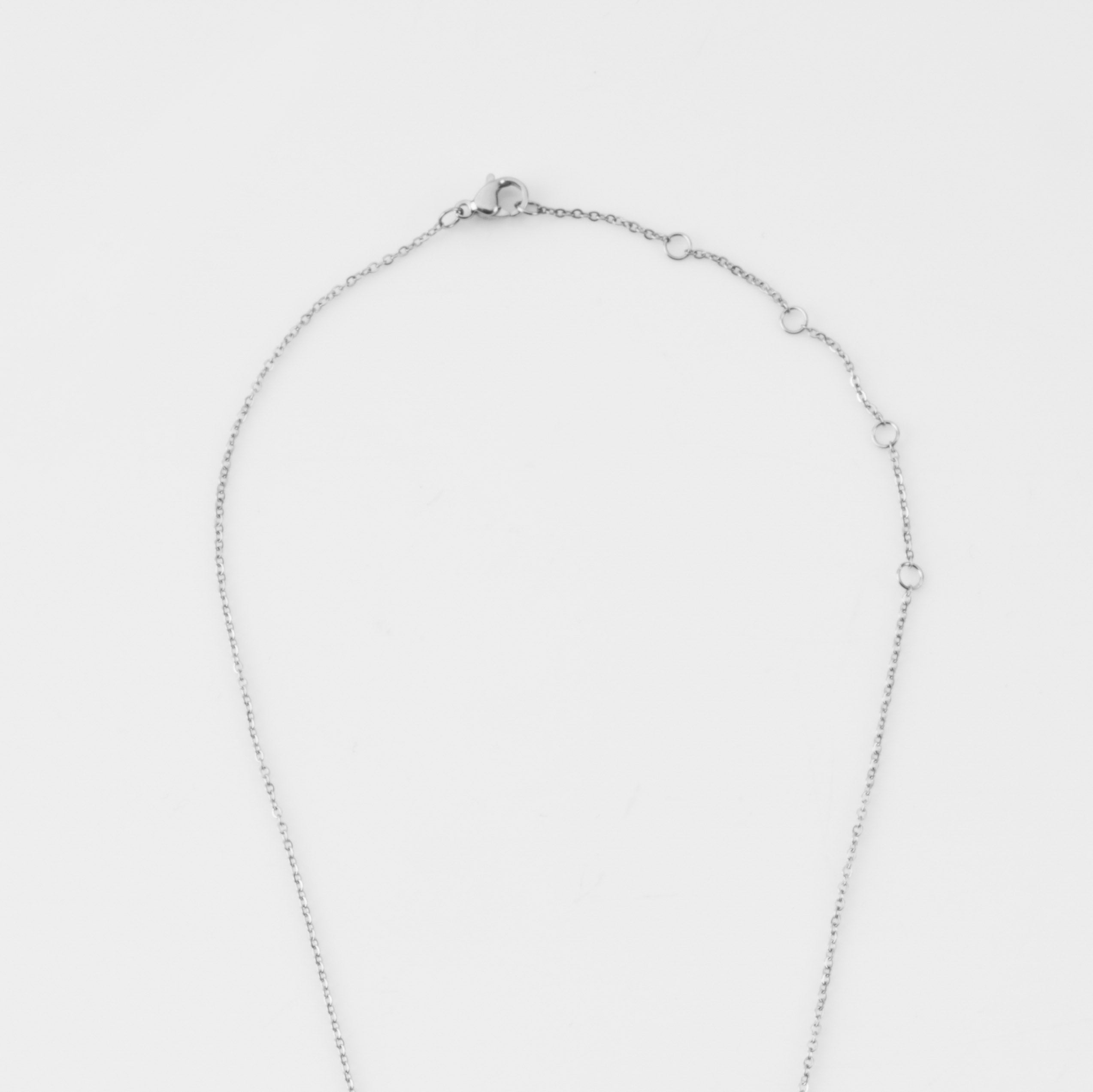 Ocean Wave Necklace Engraving - Silver - Ocean Wave Jewelry