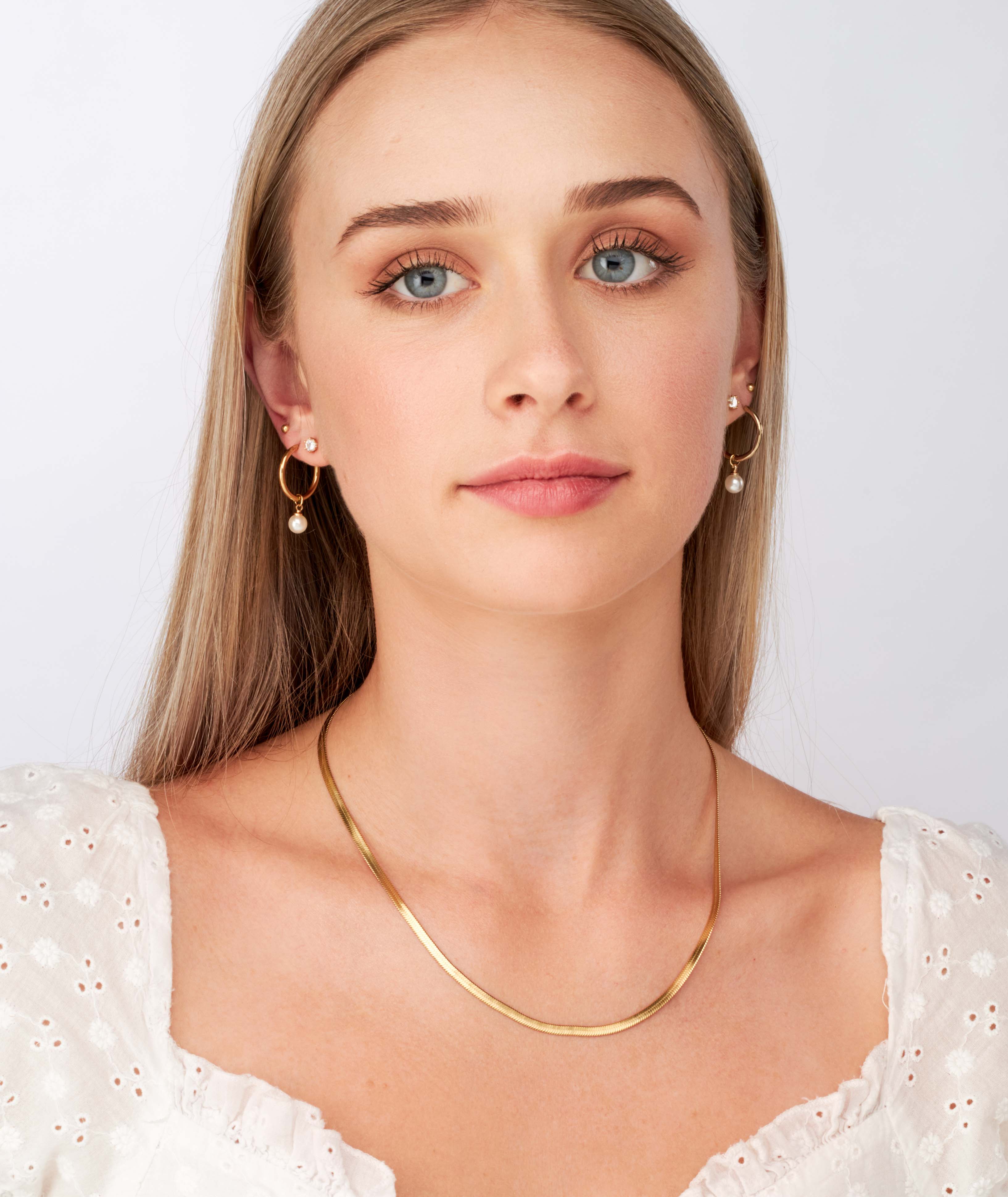 Alexis - 18k gold 3mm chain - Ocean Wave Jewelry