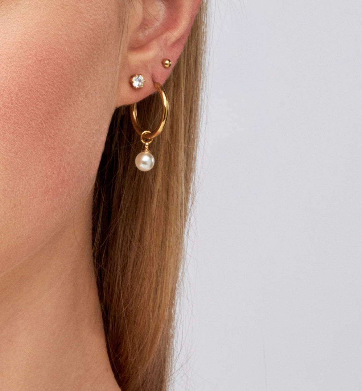 Round Studs - 18k Gold/Silver - Ocean Wave Jewelry