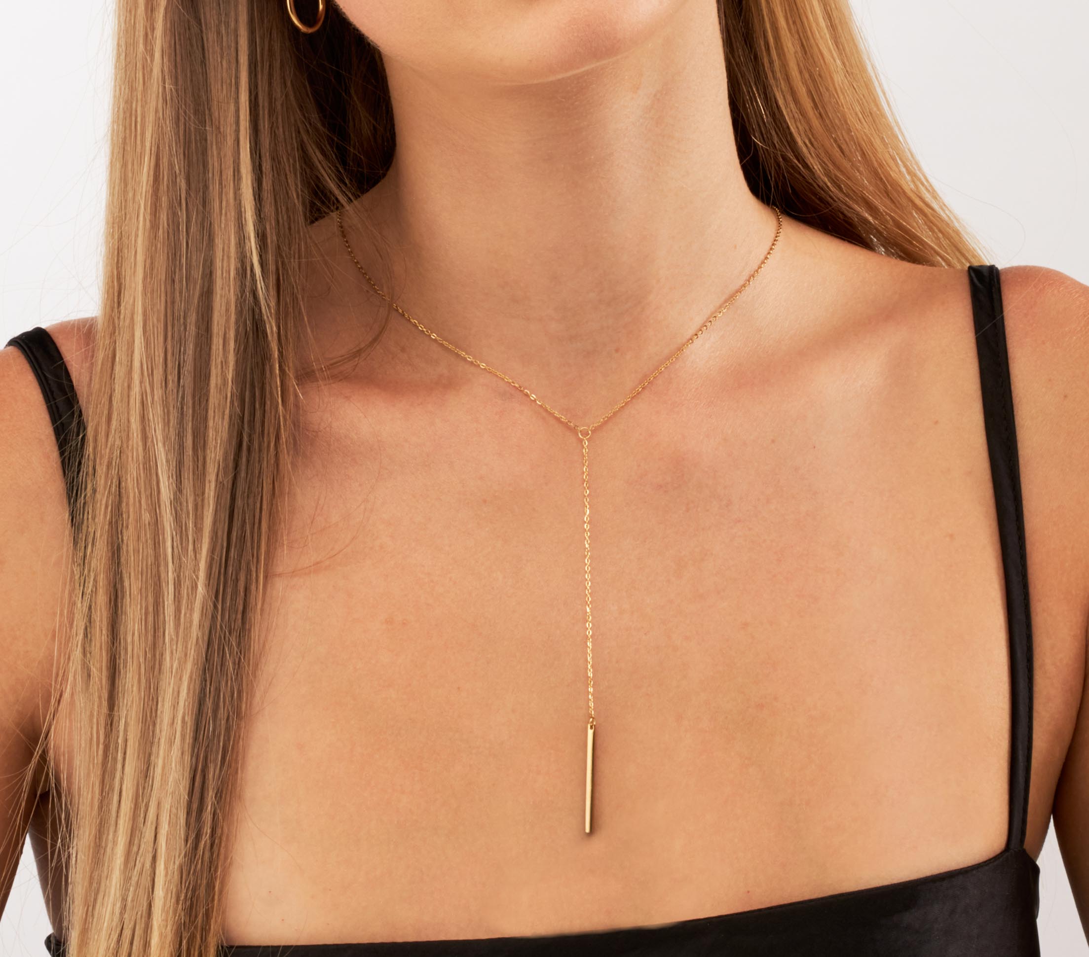 Cali - Silver Drop Necklace - Ocean Wave Jewelry