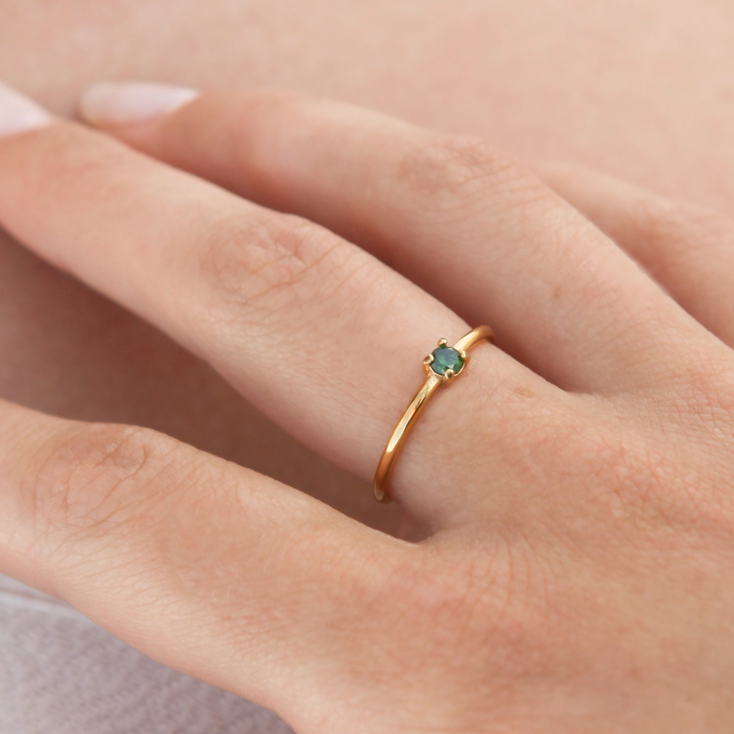 Dawson - Green 18k Gold Ring