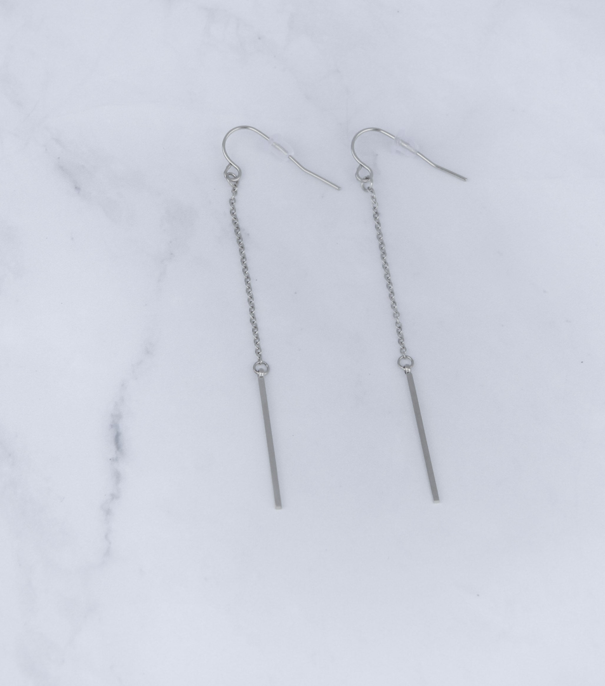 Ellie - Chain Drop Earrings (18k Gold/Silver) - Ocean Wave Jewelry