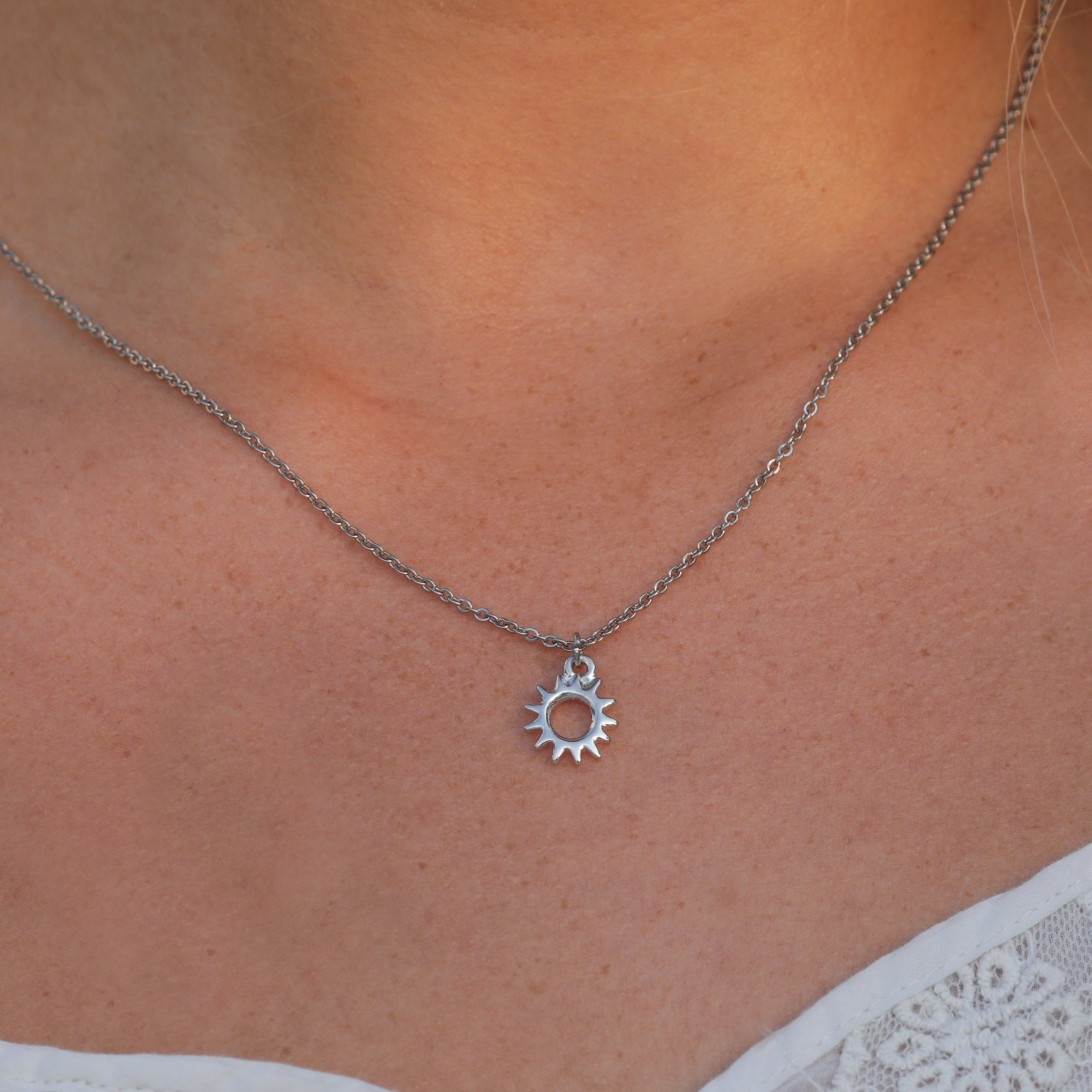 Sunshine - Silver Necklace - Ocean Wave Jewelry